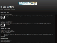 Tablet Screenshot of inearmatters.net